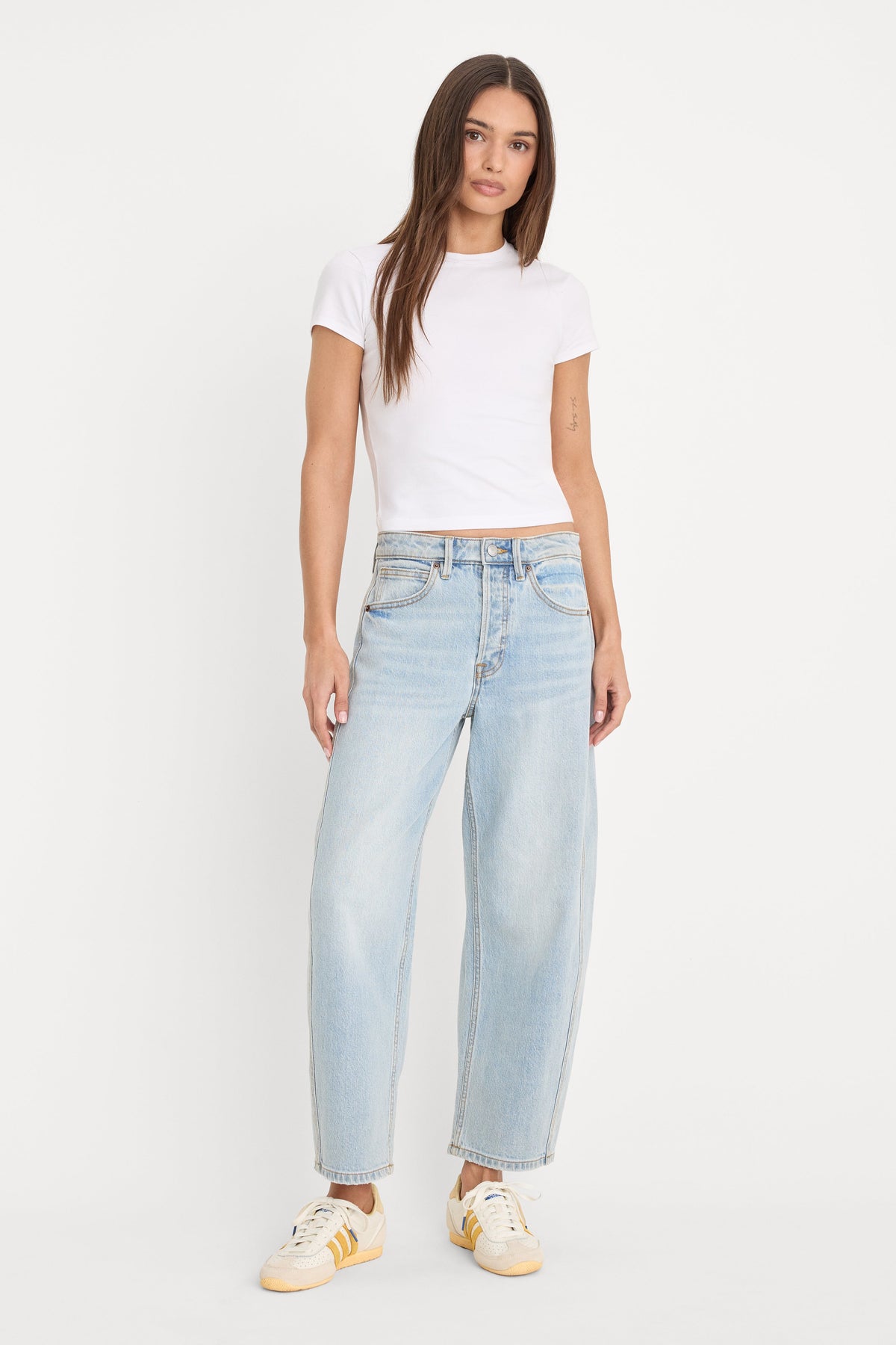 Premium VINTAGE BARREL ANKLE JEANS INDIGO1351