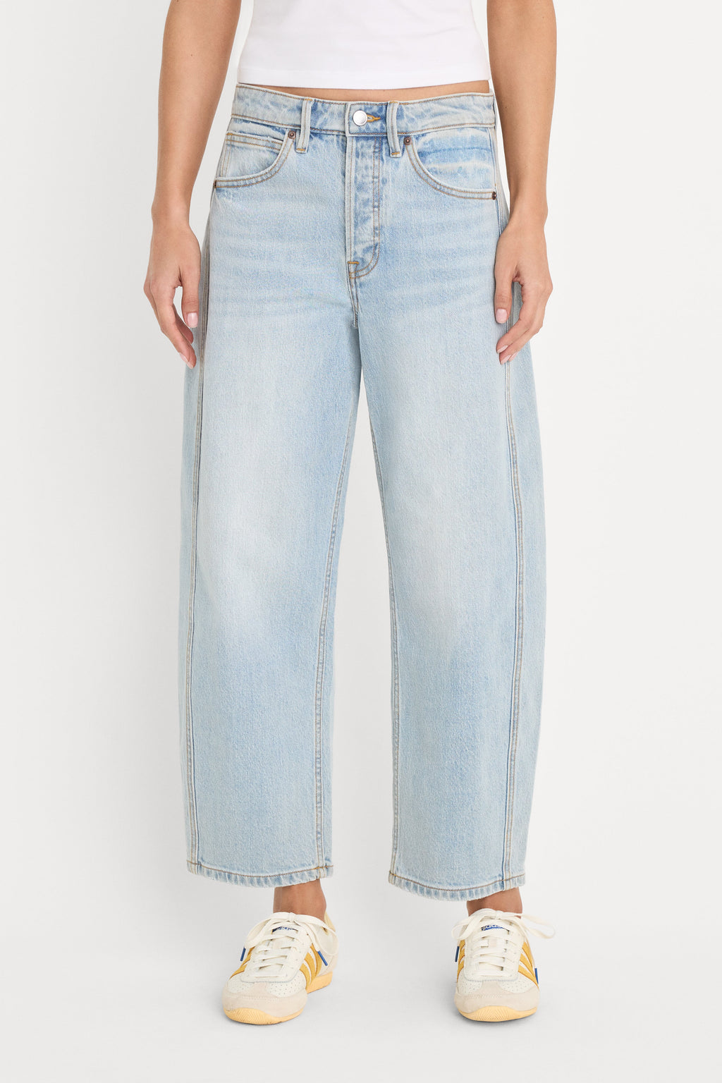 Premium VINTAGE BARREL ANKLE JEANS INDIGO1351
