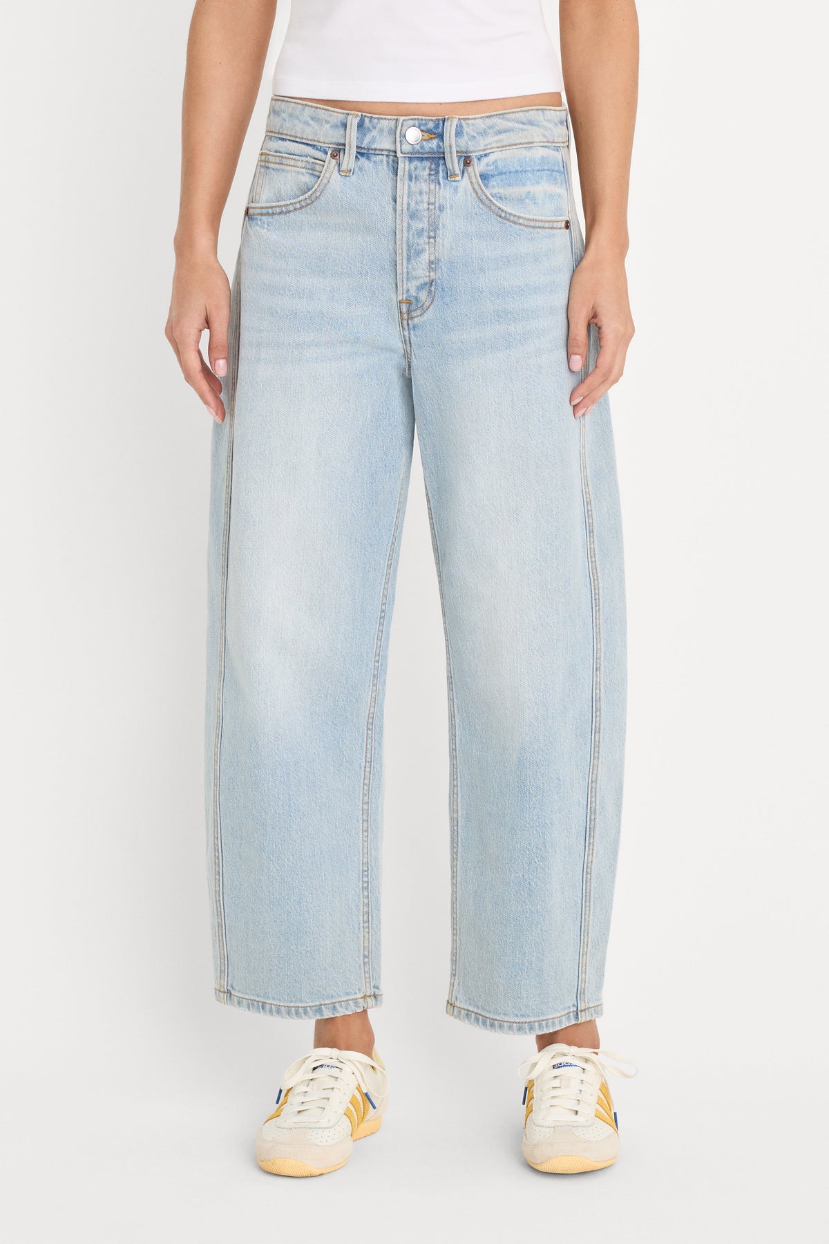 Premium VINTAGE BARREL ANKLE JEANS INDIGO1351