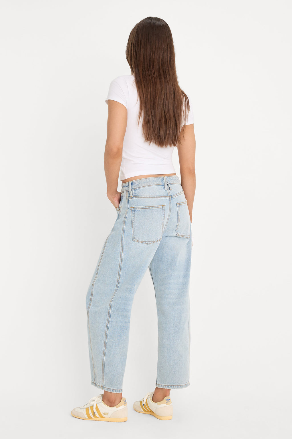 Premium VINTAGE BARREL ANKLE JEANS INDIGO1351