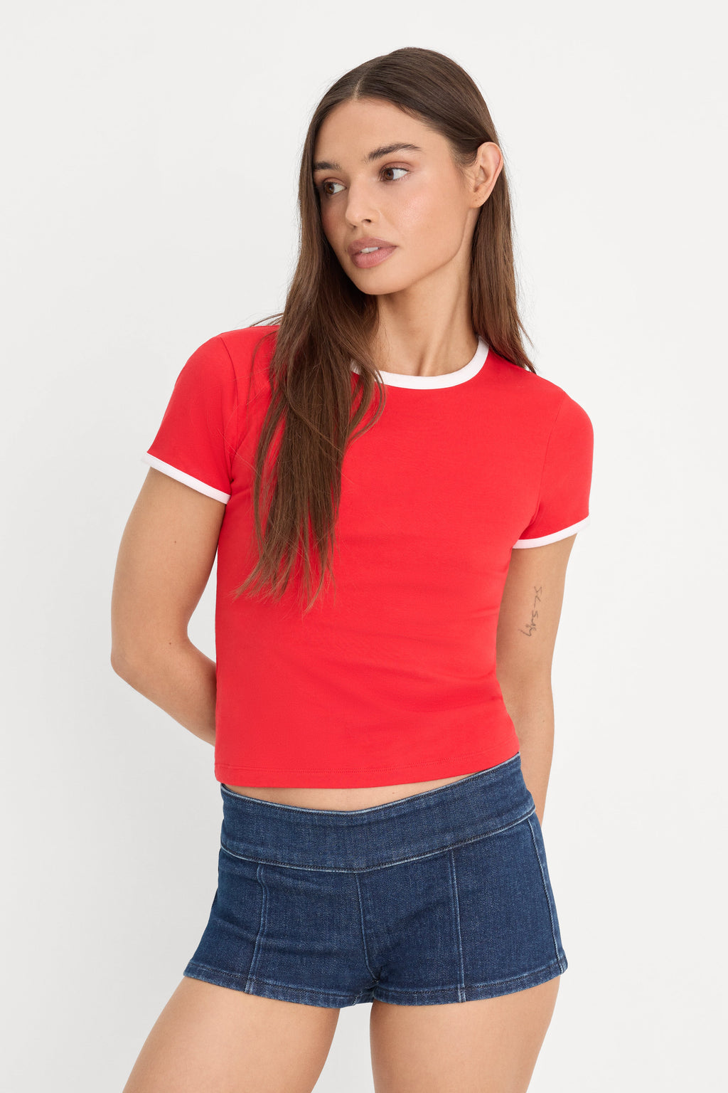 Premium THE RINGER BABY TEE FLAMING HOT