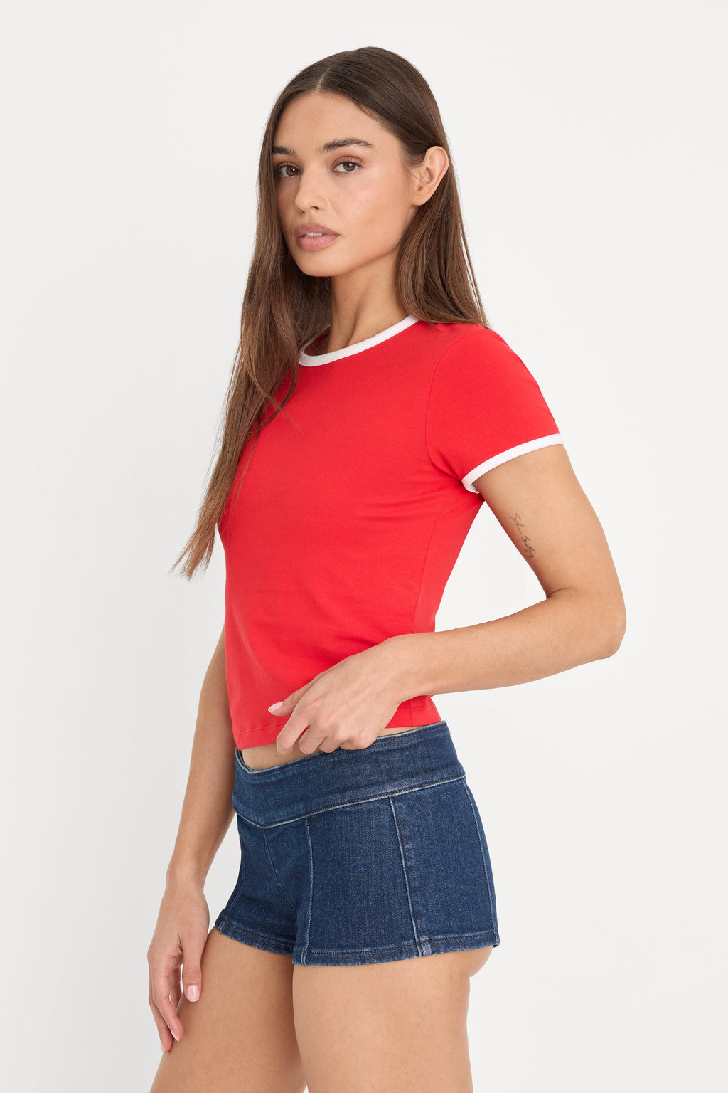 Premium THE RINGER BABY TEE FLAMING HOT