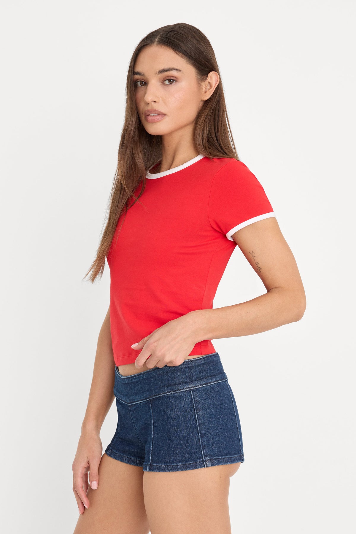 Premium THE RINGER BABY TEE FLAMING HOT