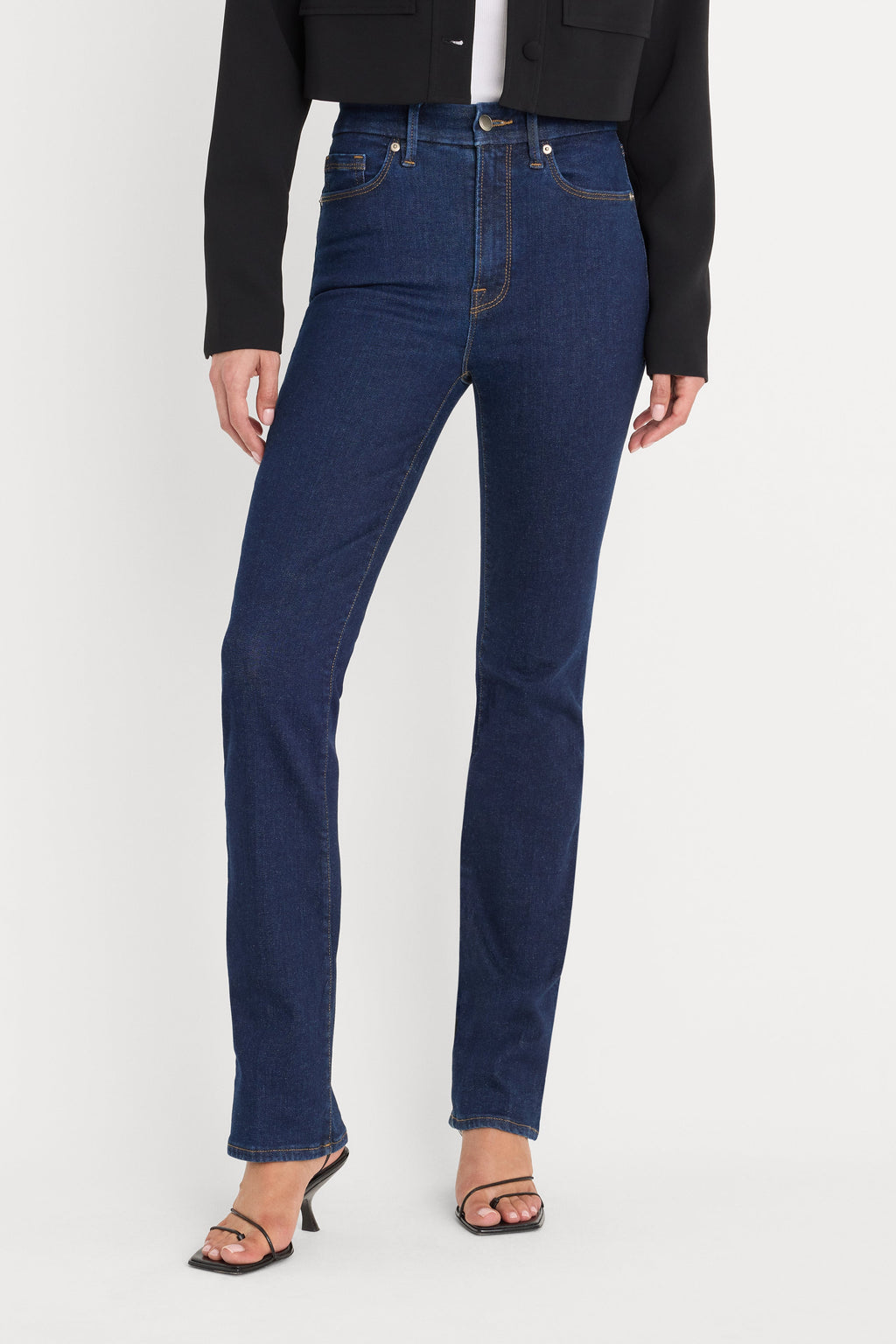 Premium GOOD LEGS STRAIGHT JEANS LONG DEEPBLUE04