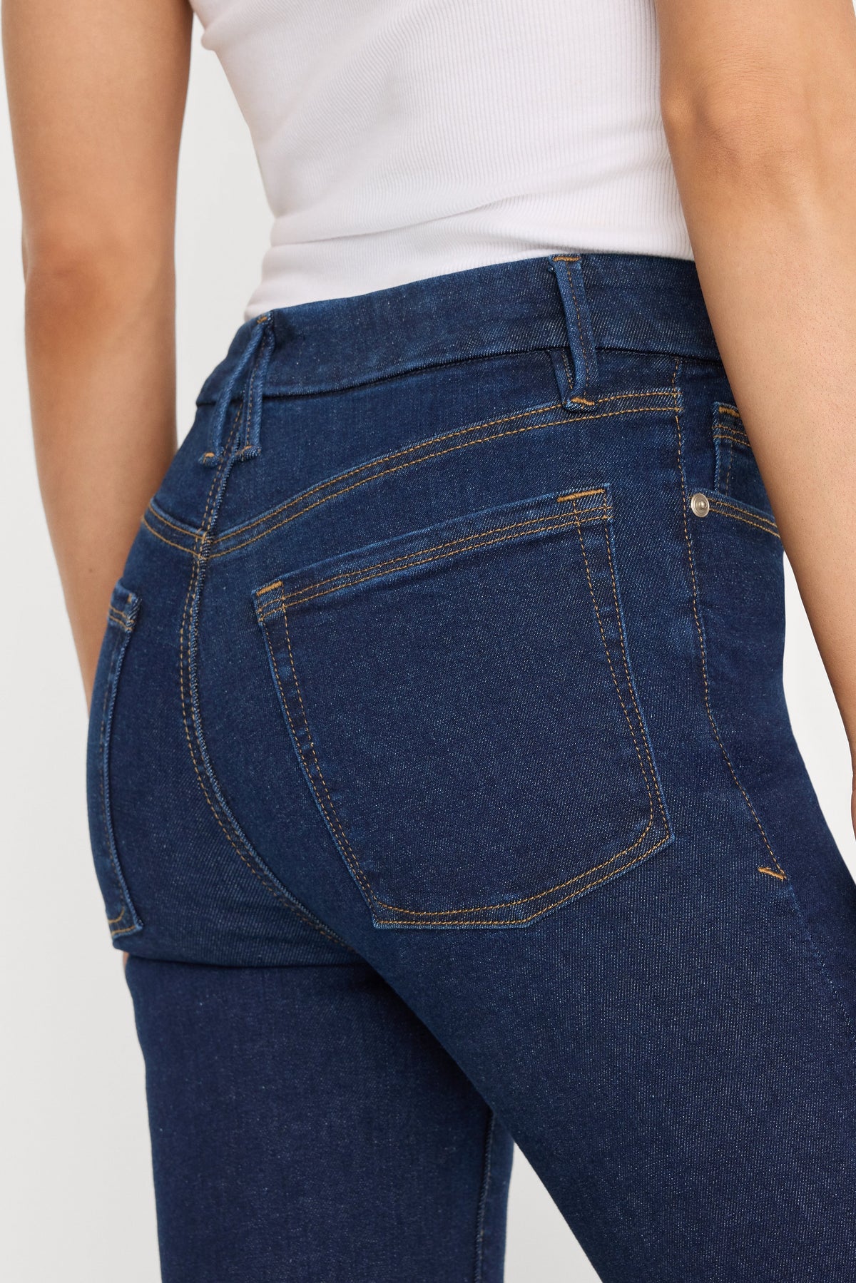 Premium GOOD LEGS STRAIGHT JEANS LONG DEEPBLUE04