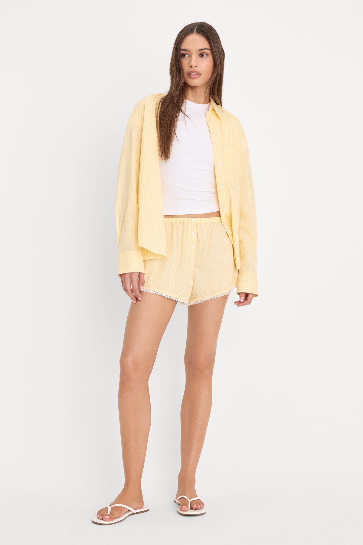 Premium POPLIN PULL ON BOXER SHORTS BUTTERBEAM STRIPE