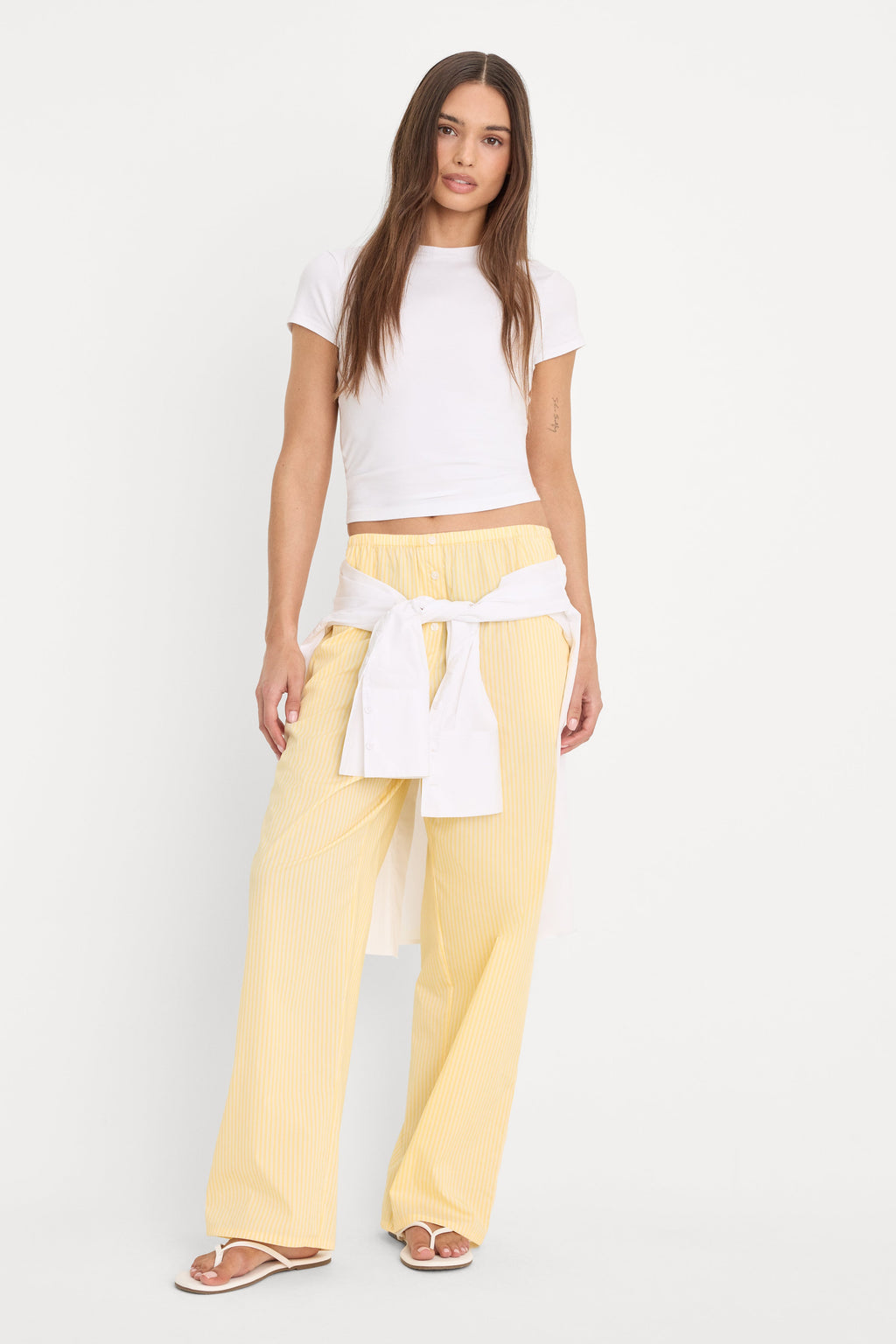 Premium POPLIN PULL ON PANTS BUTTERBEAM STRIPE