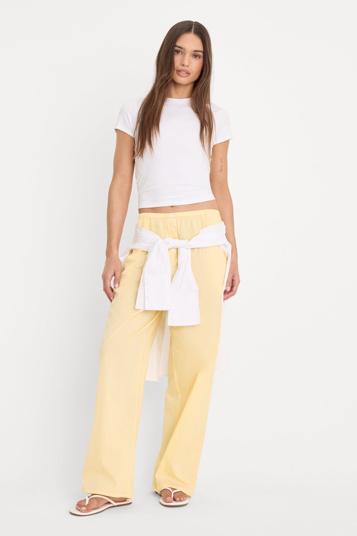 Premium POPLIN PULL ON PANTS BUTTERBEAM STRIPE