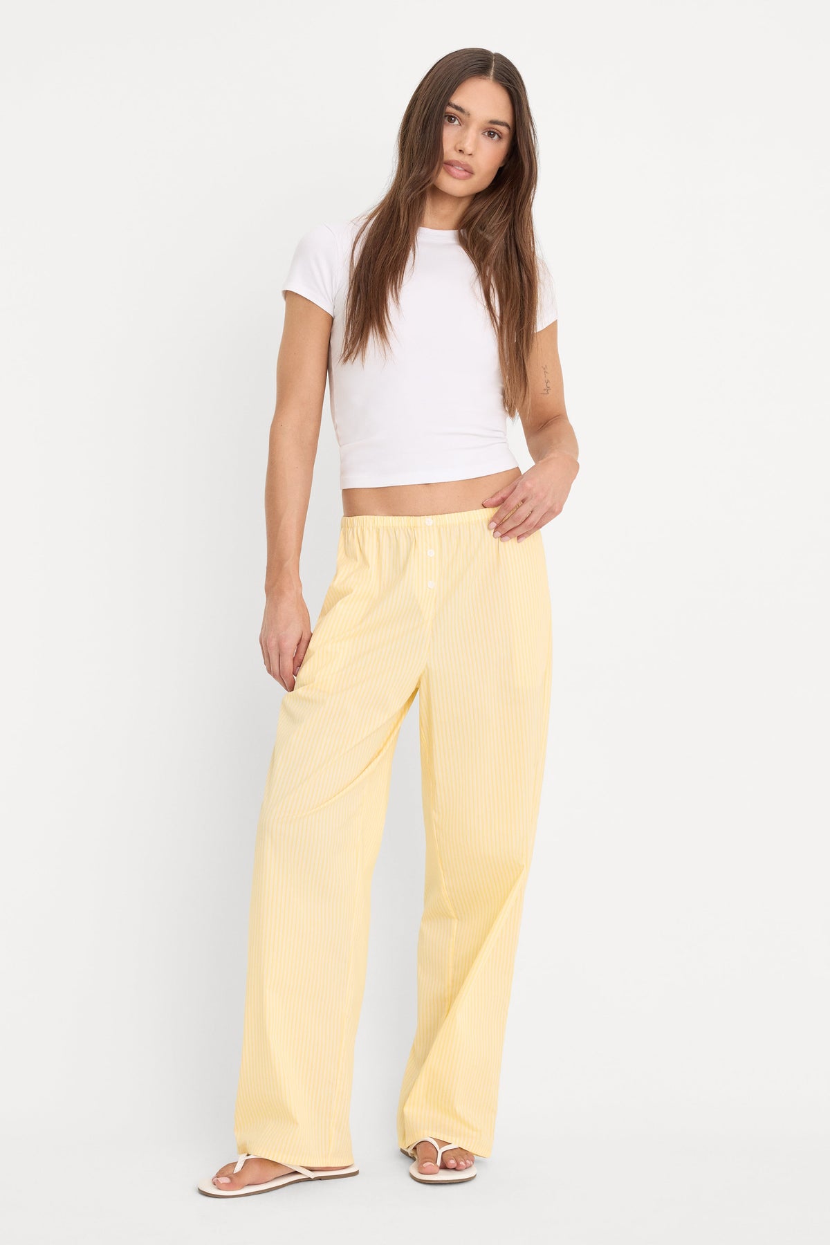 Premium POPLIN PULL ON PANTS BUTTERBEAM STRIPE