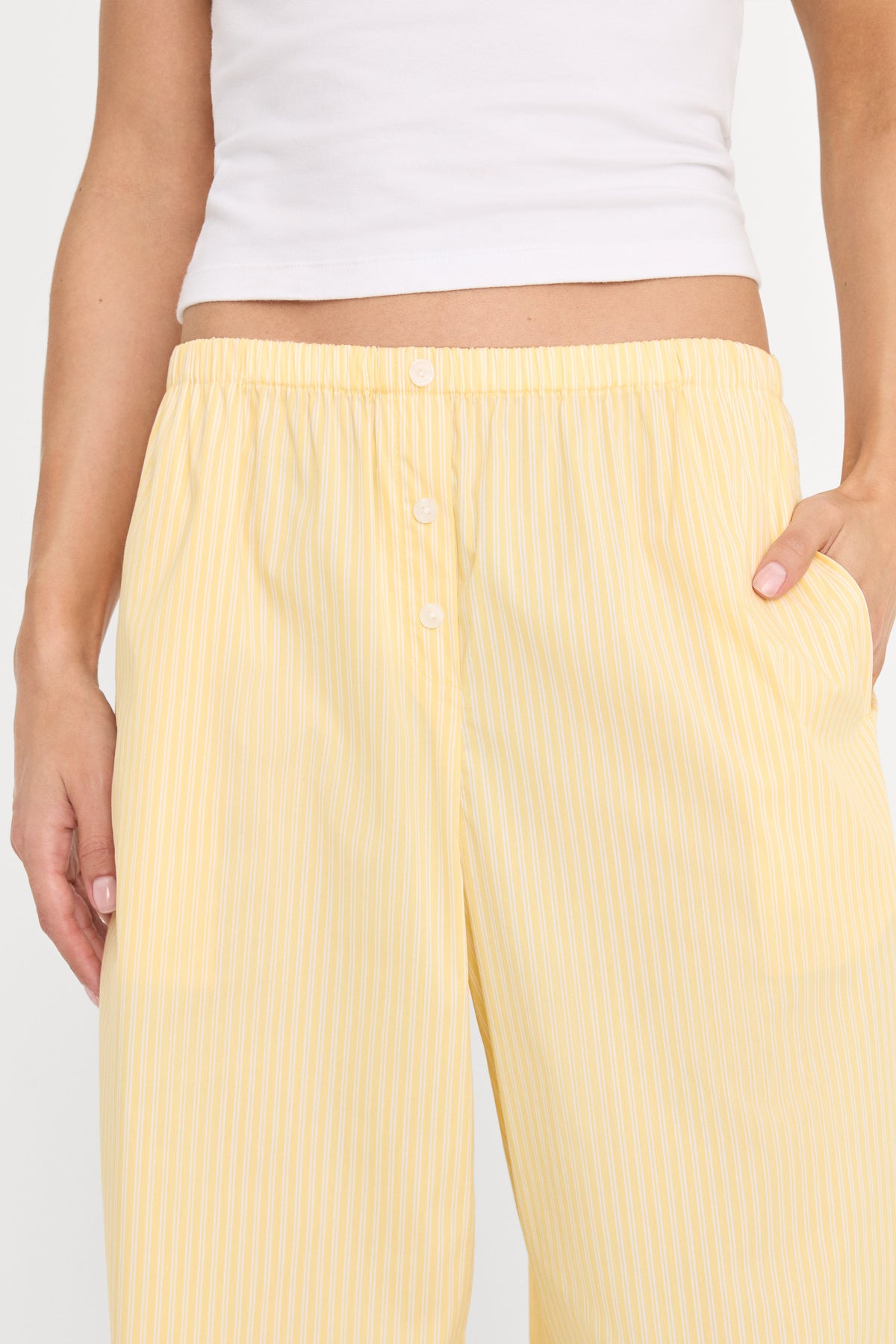 Premium POPLIN PULL ON PANTS BUTTERBEAM STRIPE