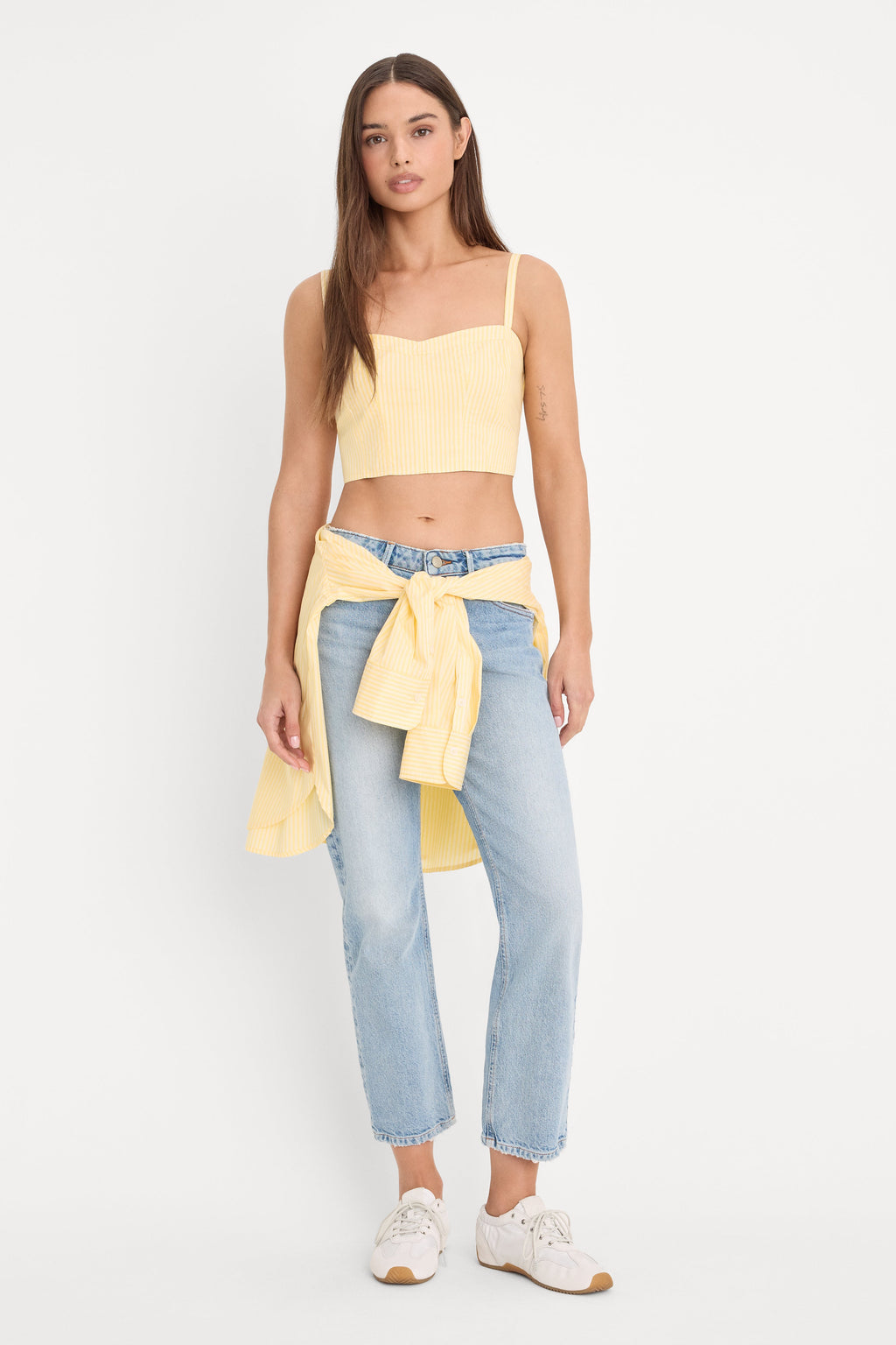 Premium POPLIN BUSTIER CAMI TOP BUTTERBEAM STRIPE