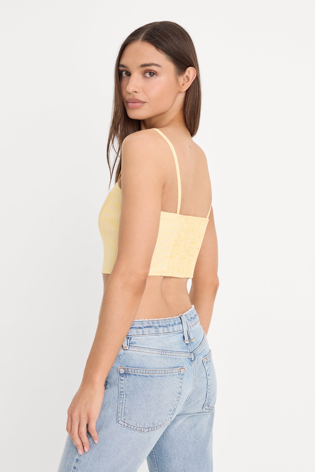 Premium POPLIN BUSTIER CAMI TOP BUTTERBEAM STRIPE