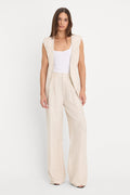 Premium THE RELAXED LINEN TROUSER OAT