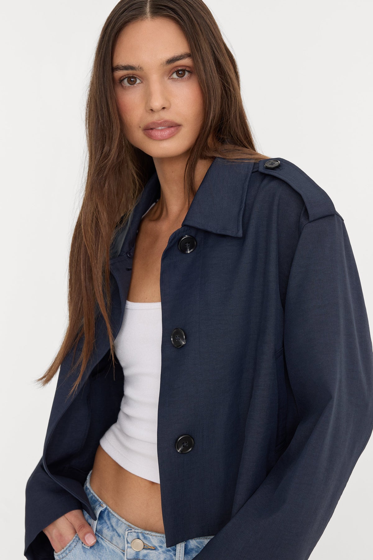 Premium THE SWING JACKET NEW NAVY002