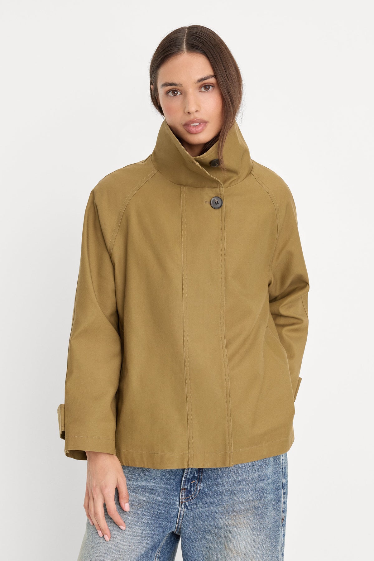 Premium THE FUNNEL NECK TRENCH FATIGUE