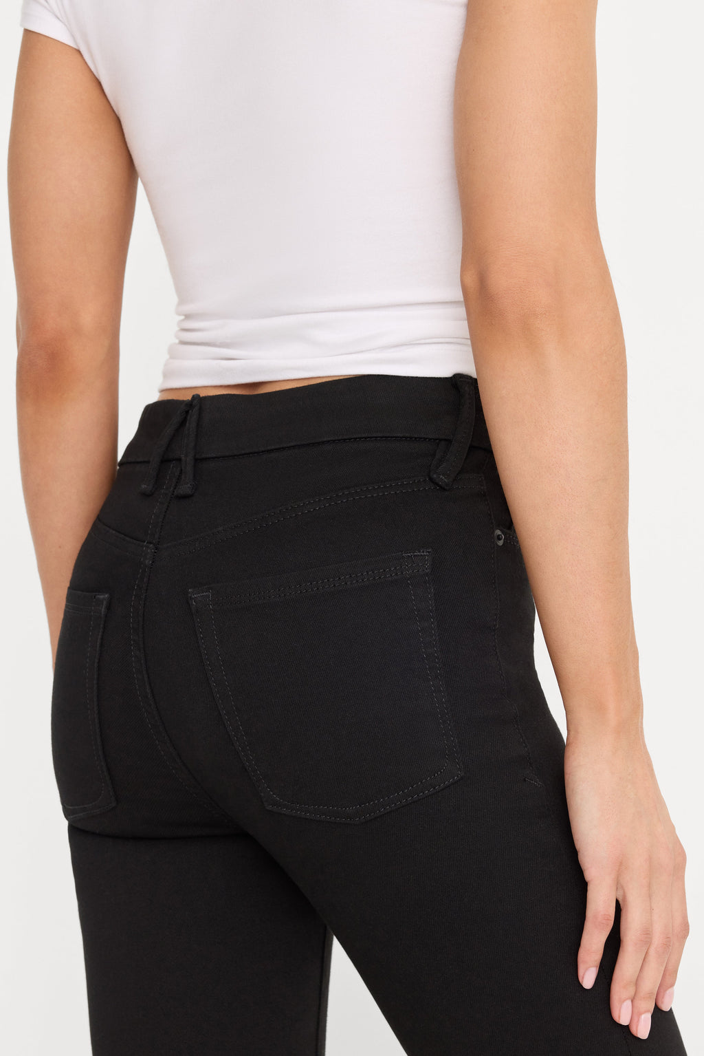 Premium NEVER FADES GOOD LEGS STRAIGHT JEANS BLACK001