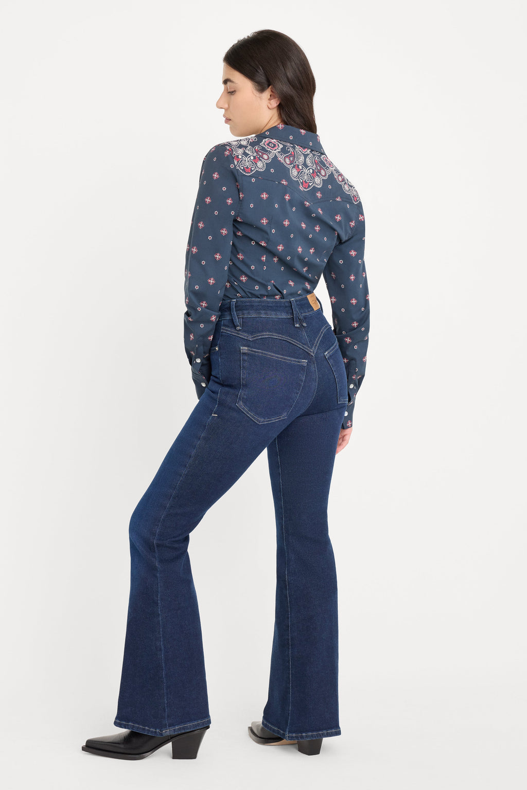 Premium DOLLY JOLEANS PETITE FLARE JEANS INDIGO1193