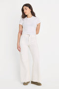 Premium GOOD PETITE PALAZZO JEANS WHITE001