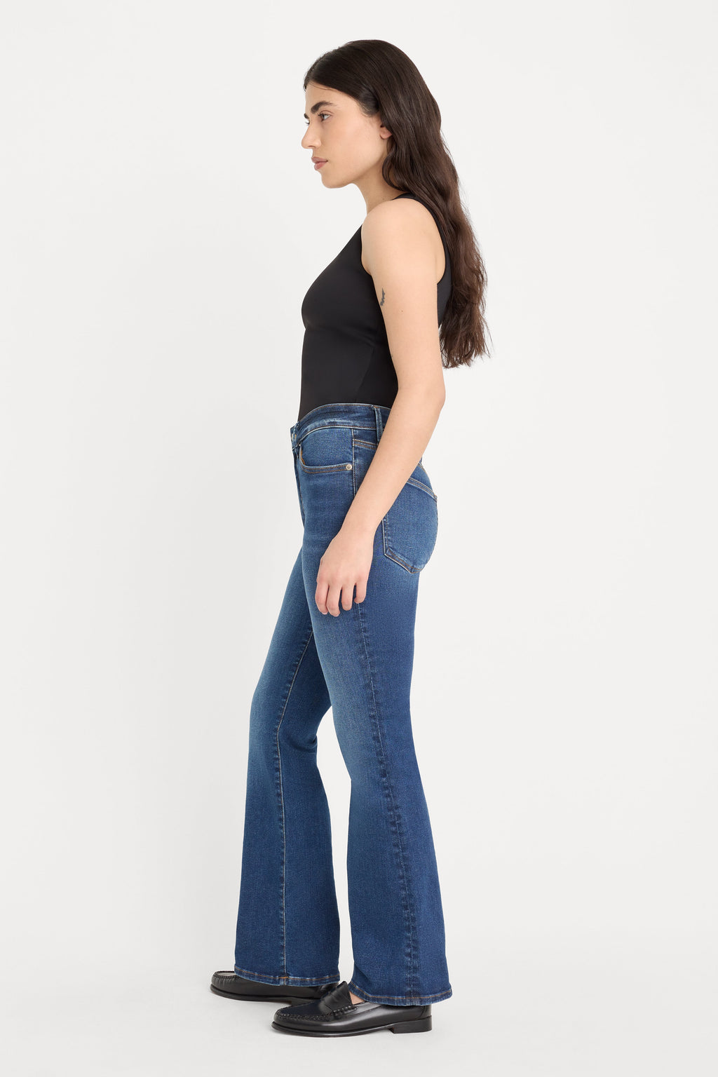 Premium ALWAYS FITS GOOD PETITE BOOTCUT JEANS INDIGO446