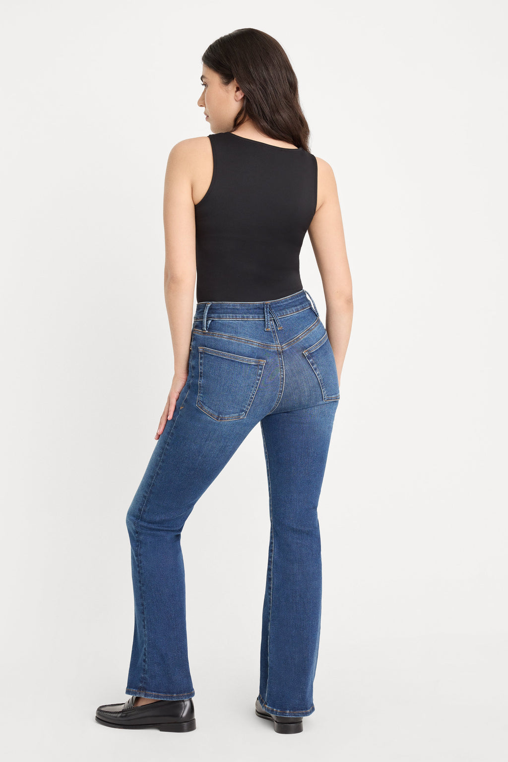 Premium ALWAYS FITS GOOD PETITE BOOTCUT JEANS INDIGO446