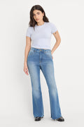 Premium SOFT TECH GOOD PETITE FLARE JEANS INDIGO1211