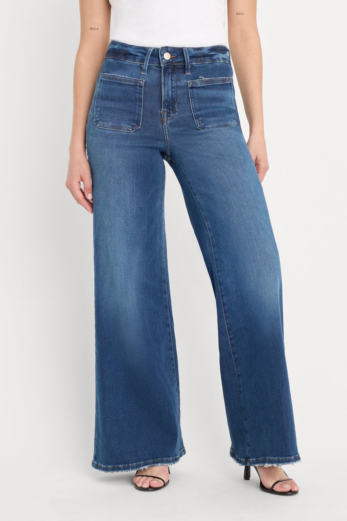 Premium SOFT TECH GOOD PETITE PALAZZO JEANSINDIGO511