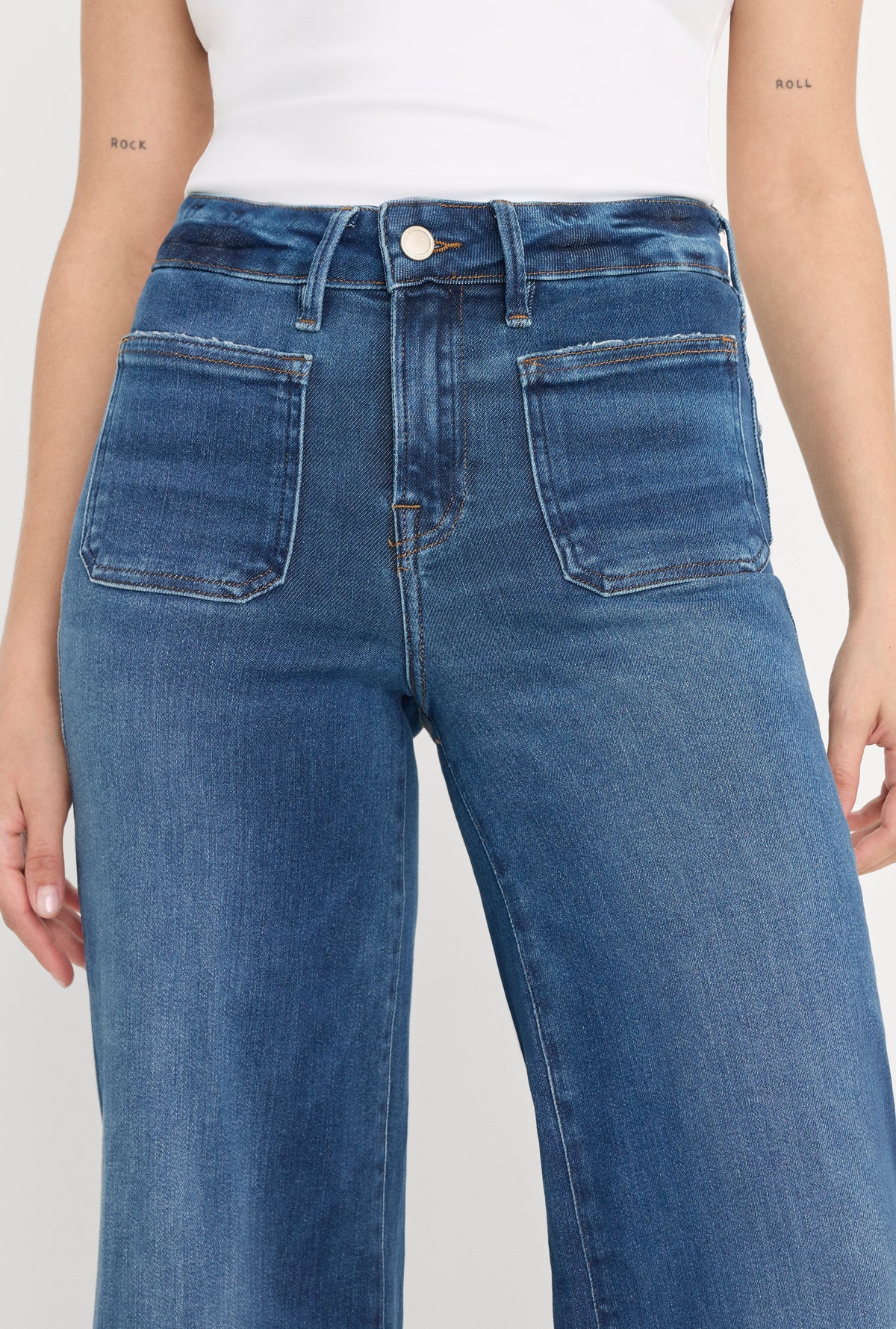 Premium SOFT TECH GOOD PETITE PALAZZO JEANSINDIGO511