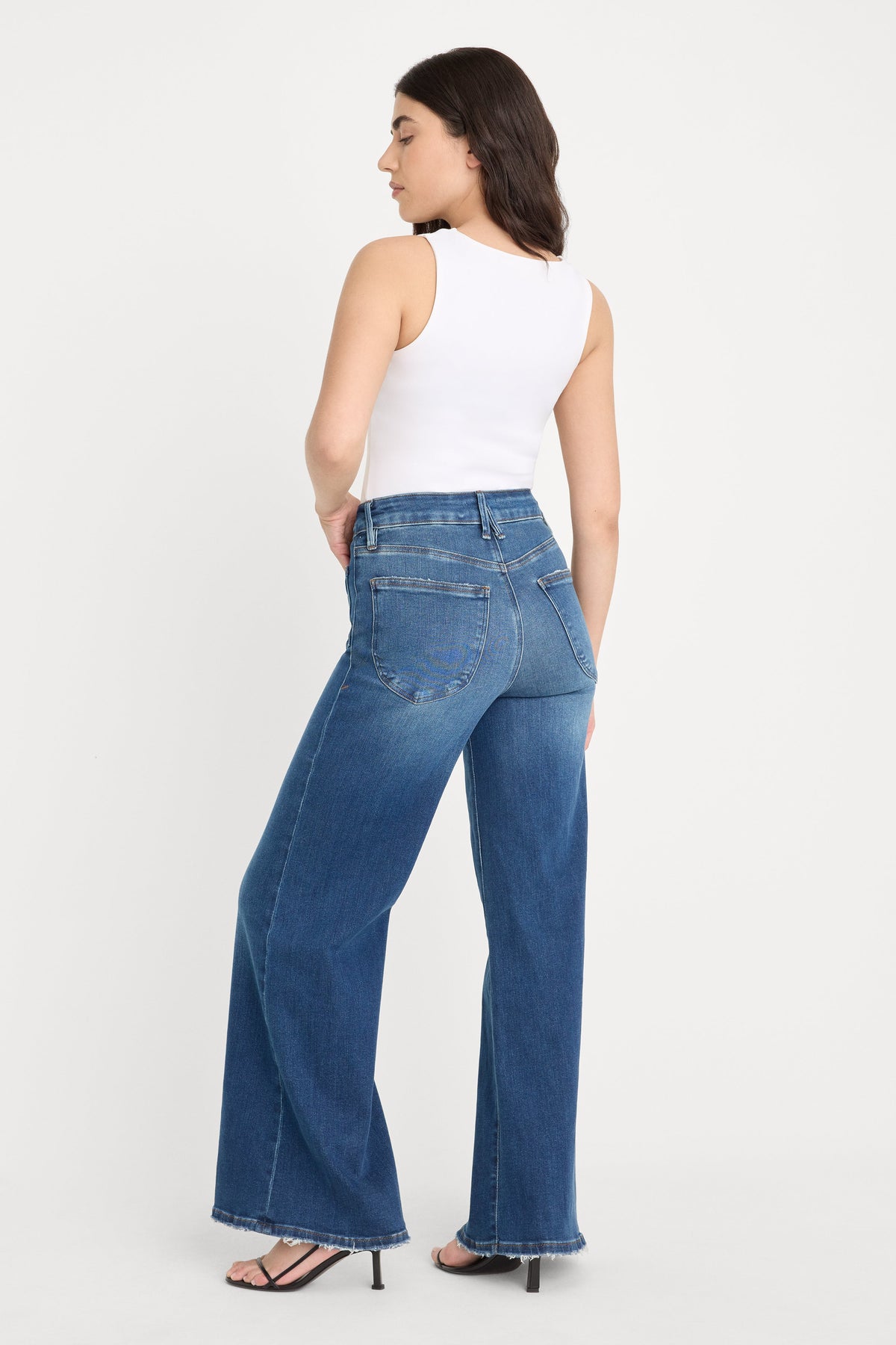 Premium SOFT TECH GOOD PETITE PALAZZO JEANSINDIGO511