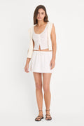 Premium THE EYELET SKIRT WHITE001