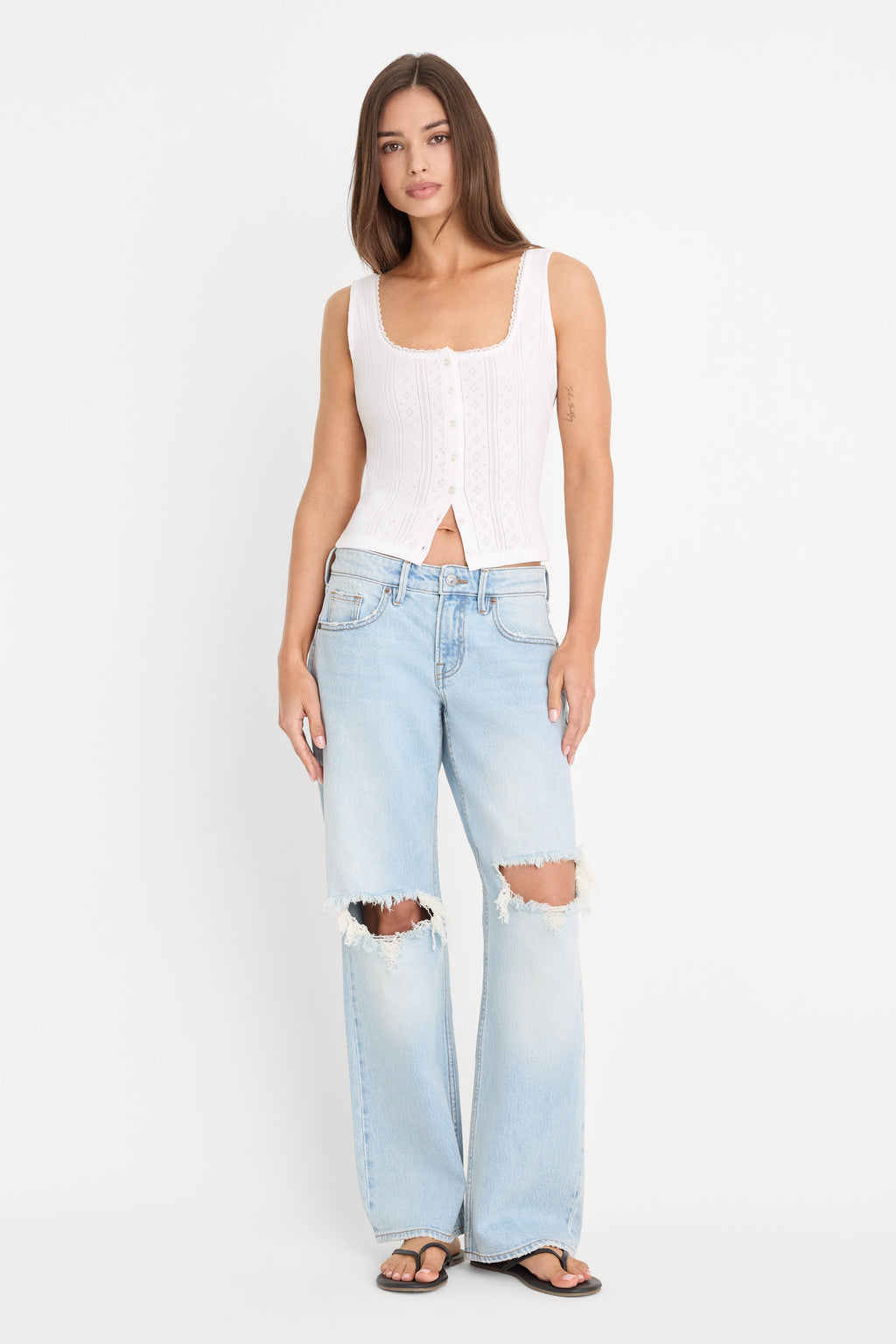 Premium VINTAGE LOW LOOSE JEANS INDIGO1249