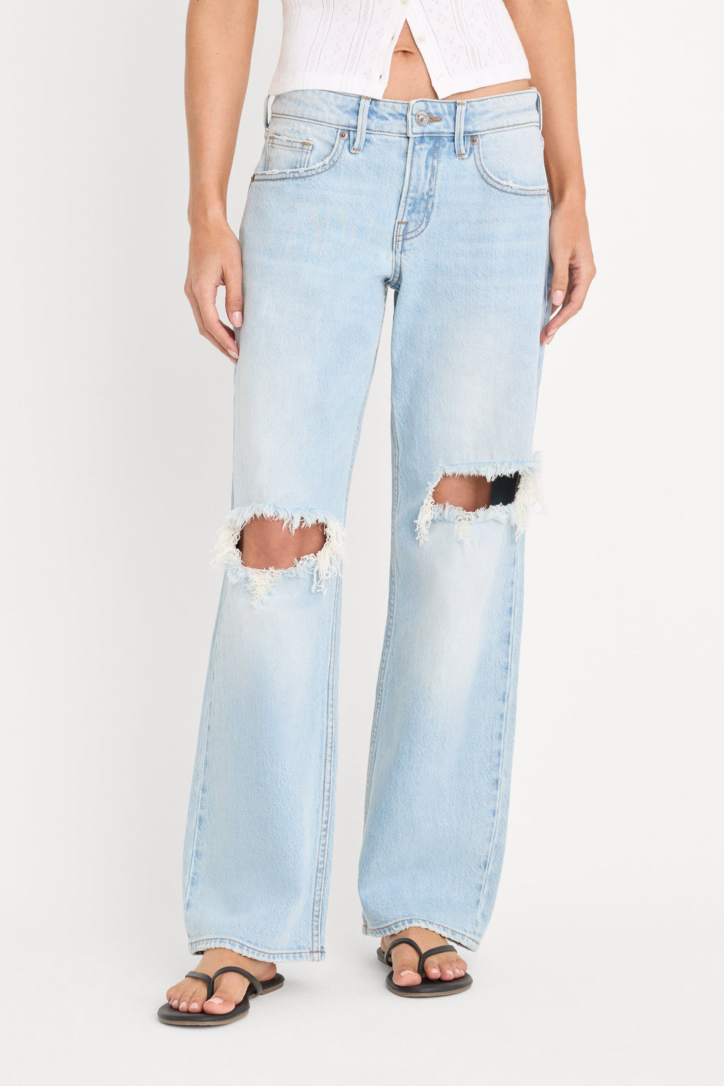 Premium VINTAGE LOW LOOSE JEANS INDIGO1249