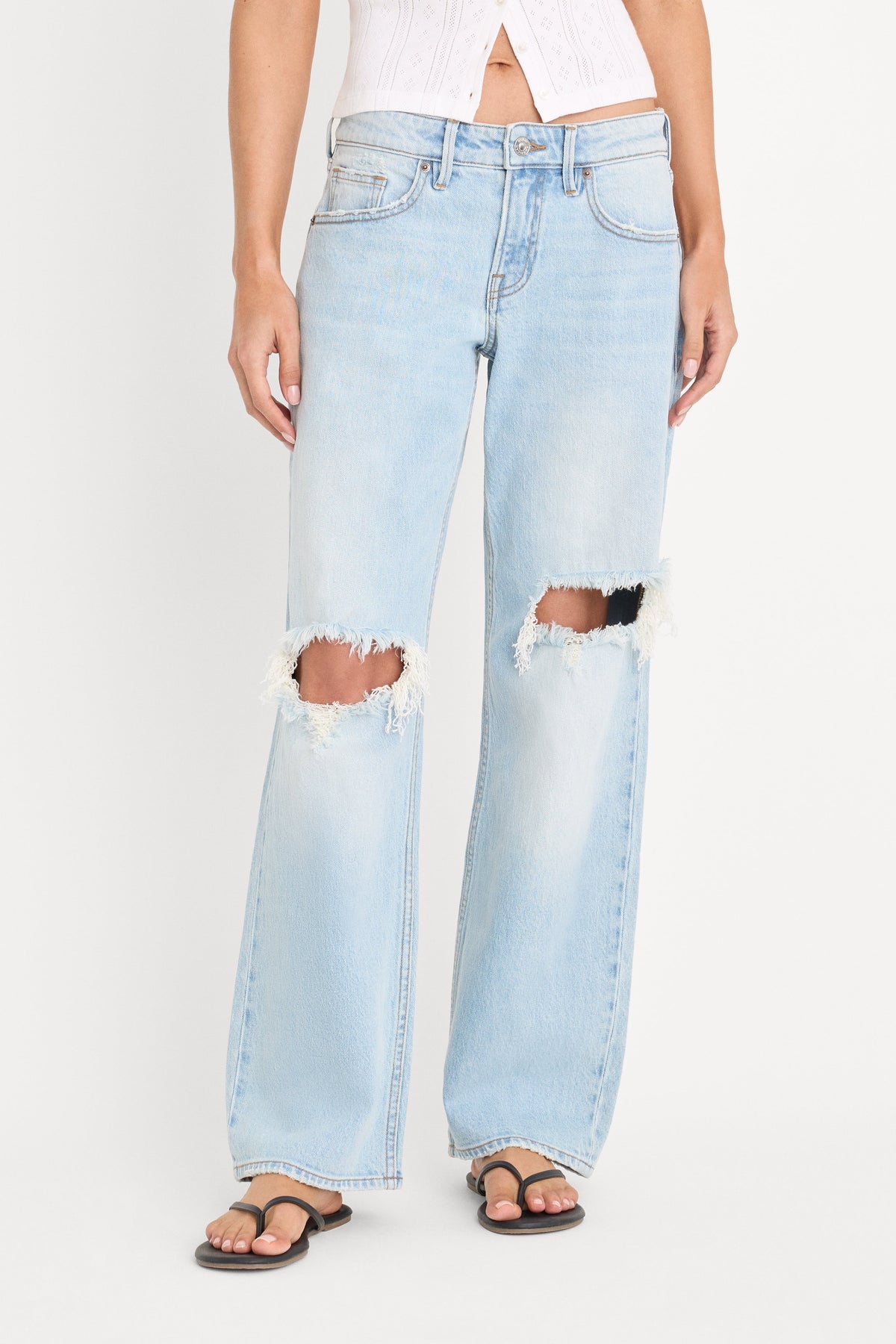 Premium VINTAGE LOW LOOSE JEANS INDIGO1249