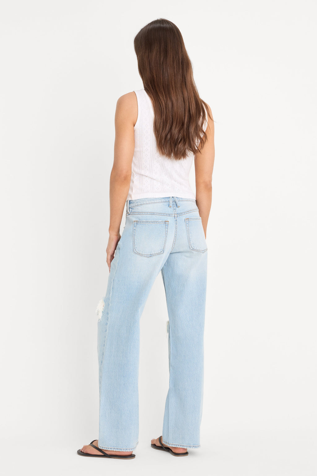 Premium VINTAGE LOW LOOSE JEANS INDIGO1249