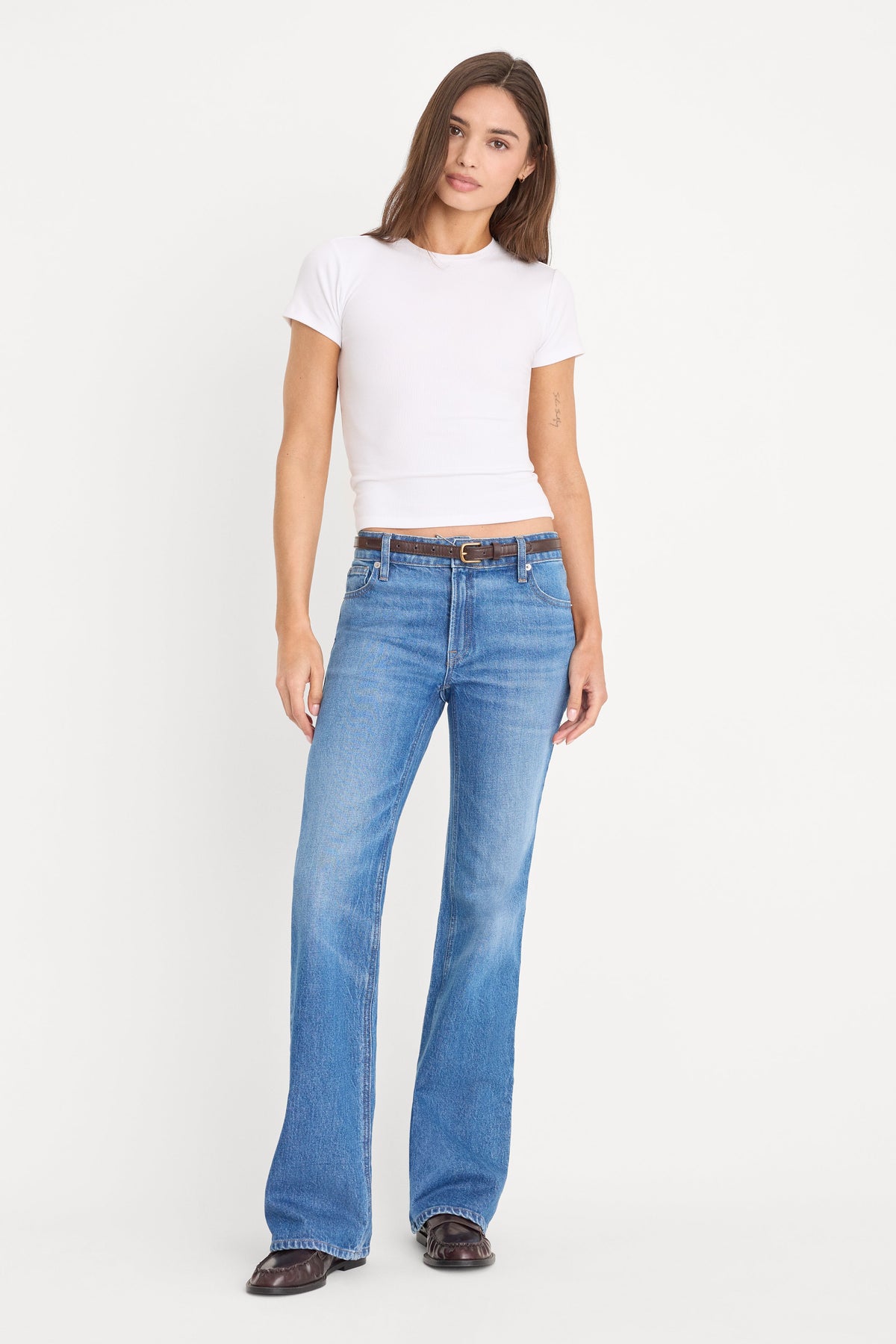 Premium VINTAGE LOW RISE BOOTCUT JEANS INDIGO1222