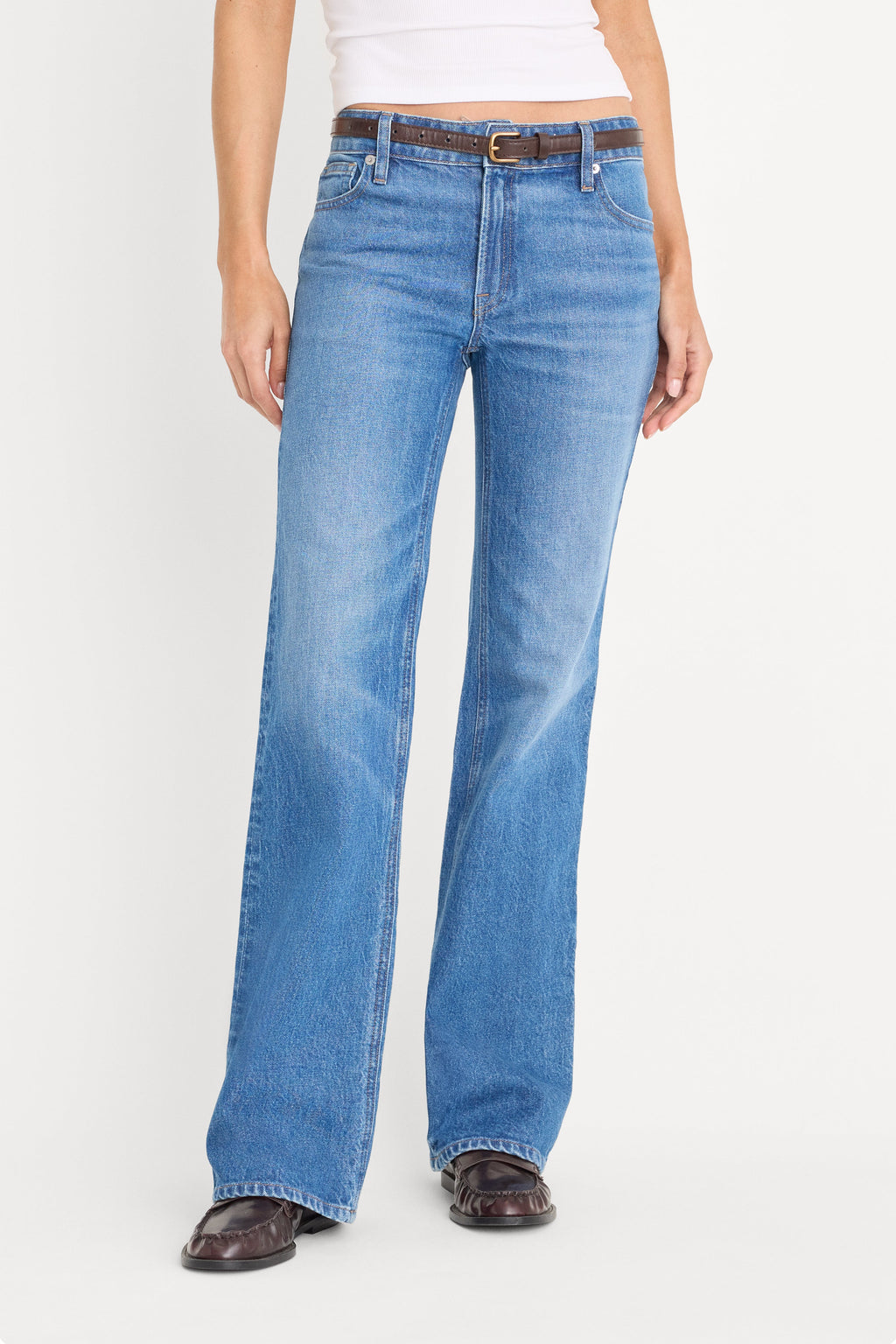 Premium VINTAGE LOW RISE BOOTCUT JEANS INDIGO1222