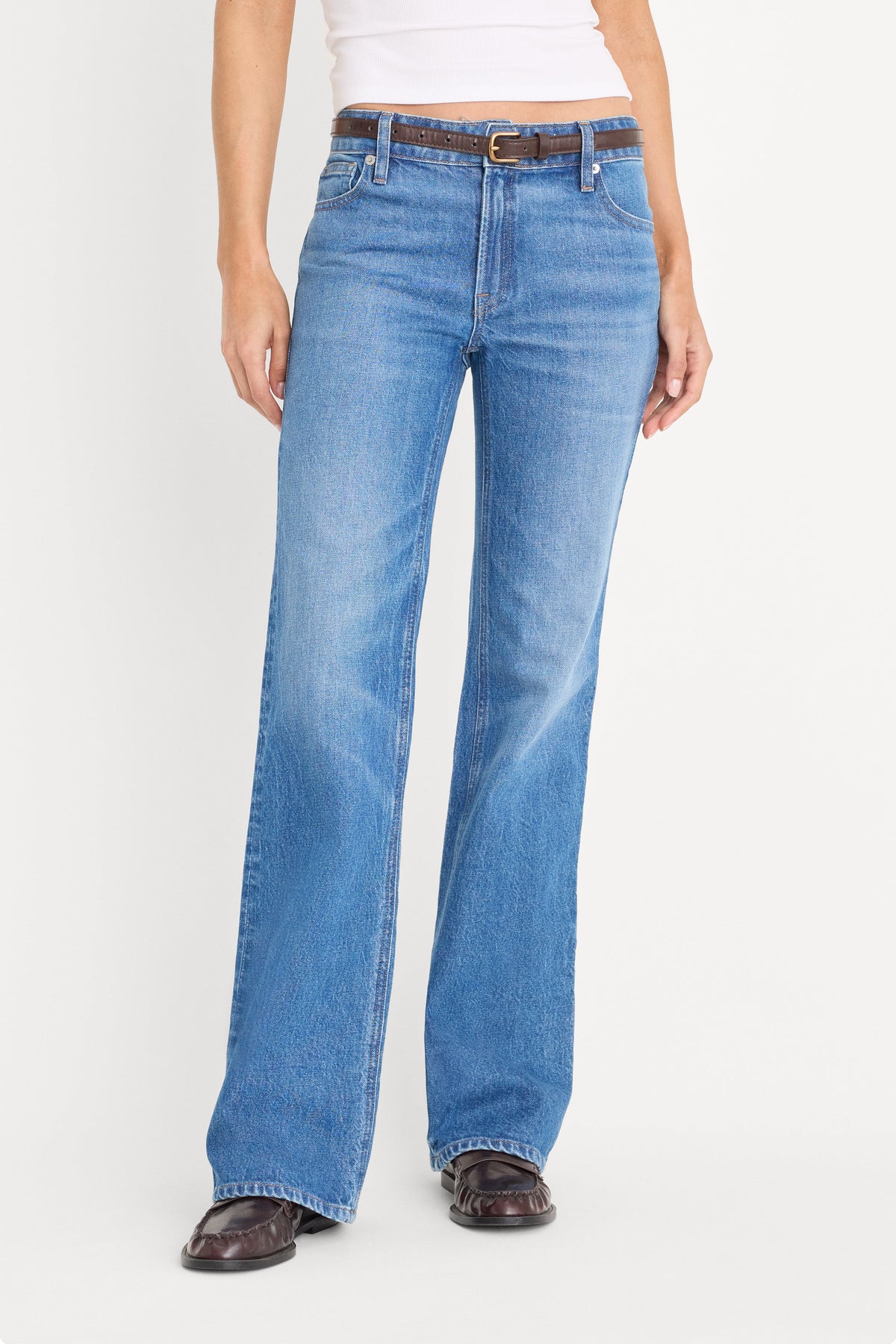 Premium VINTAGE LOW RISE BOOTCUT JEANS INDIGO1222