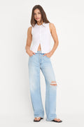 Premium VINTAGE WIDE JEANS INDIGO1298