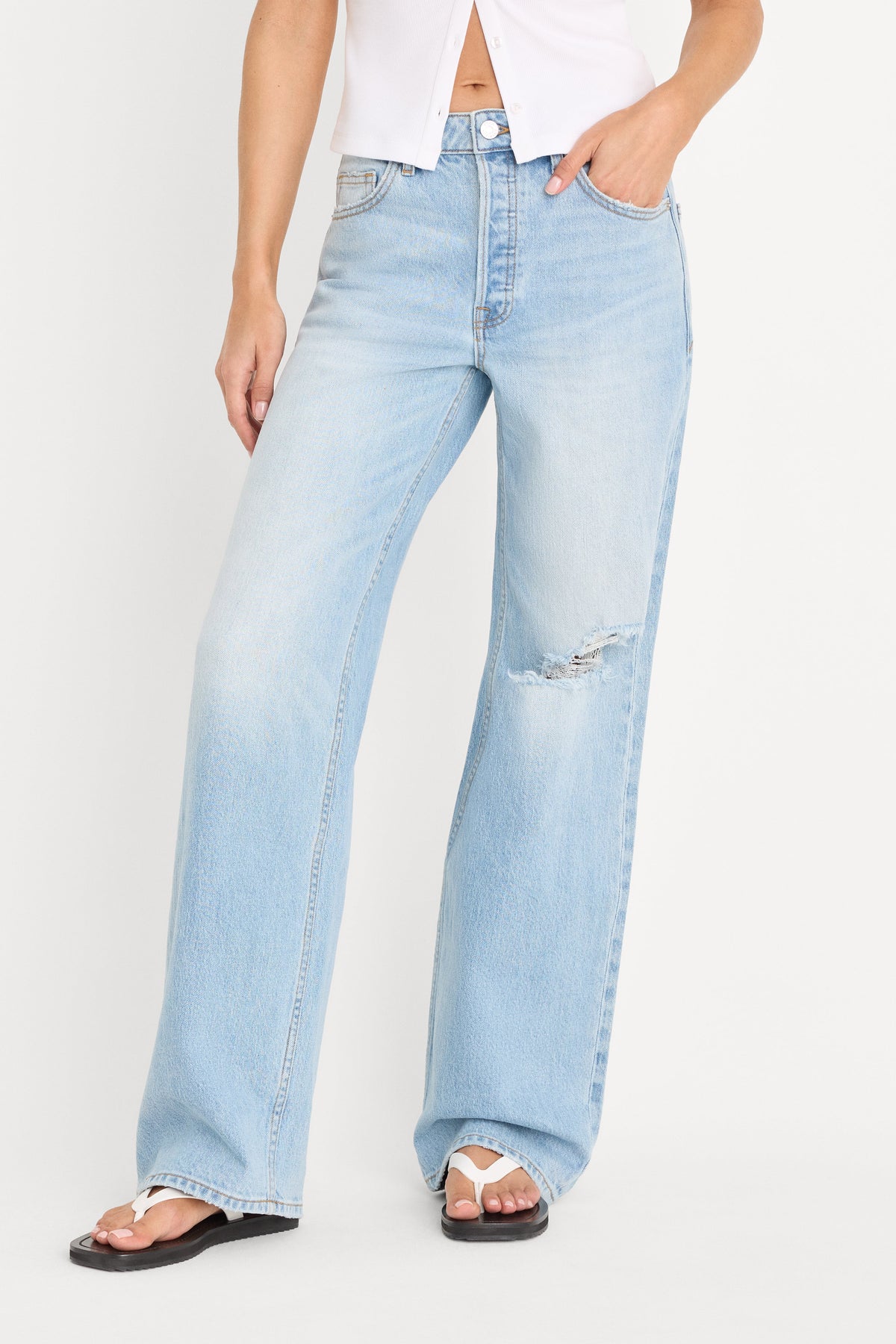 Premium VINTAGE WIDE JEANS INDIGO1298