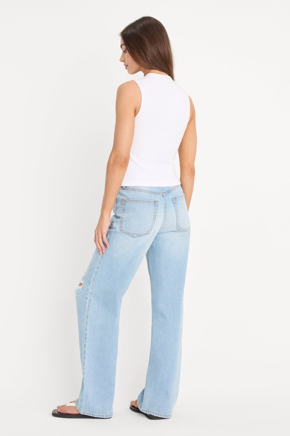 Premium VINTAGE WIDE JEANS INDIGO1298