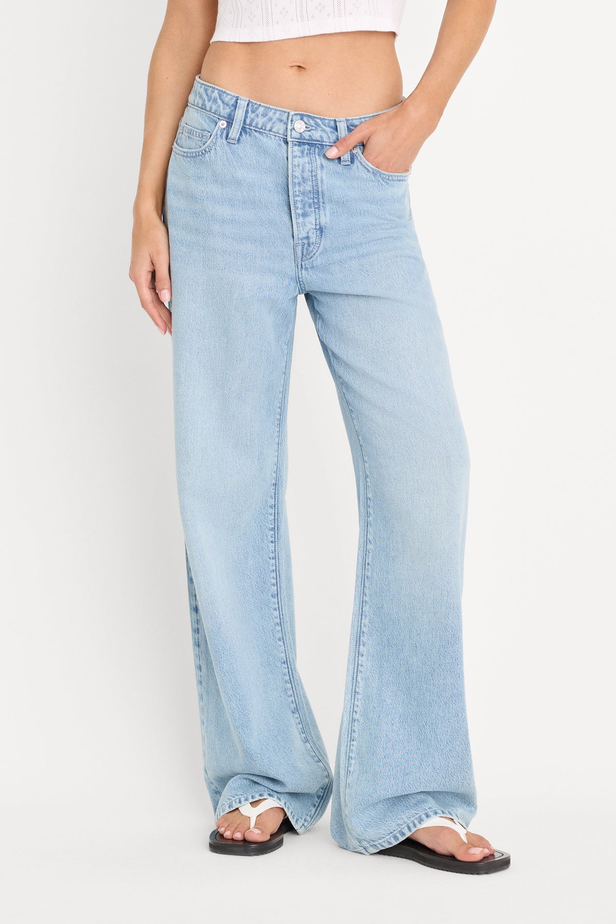 Premium WEIGHTLESS WIDE JEANS INDIGO1250