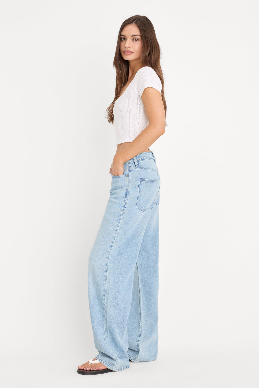 Premium WEIGHTLESS WIDE JEANS INDIGO1250
