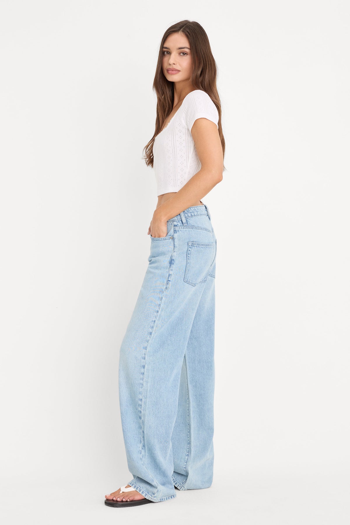 Premium WEIGHTLESS WIDE JEANS INDIGO1250