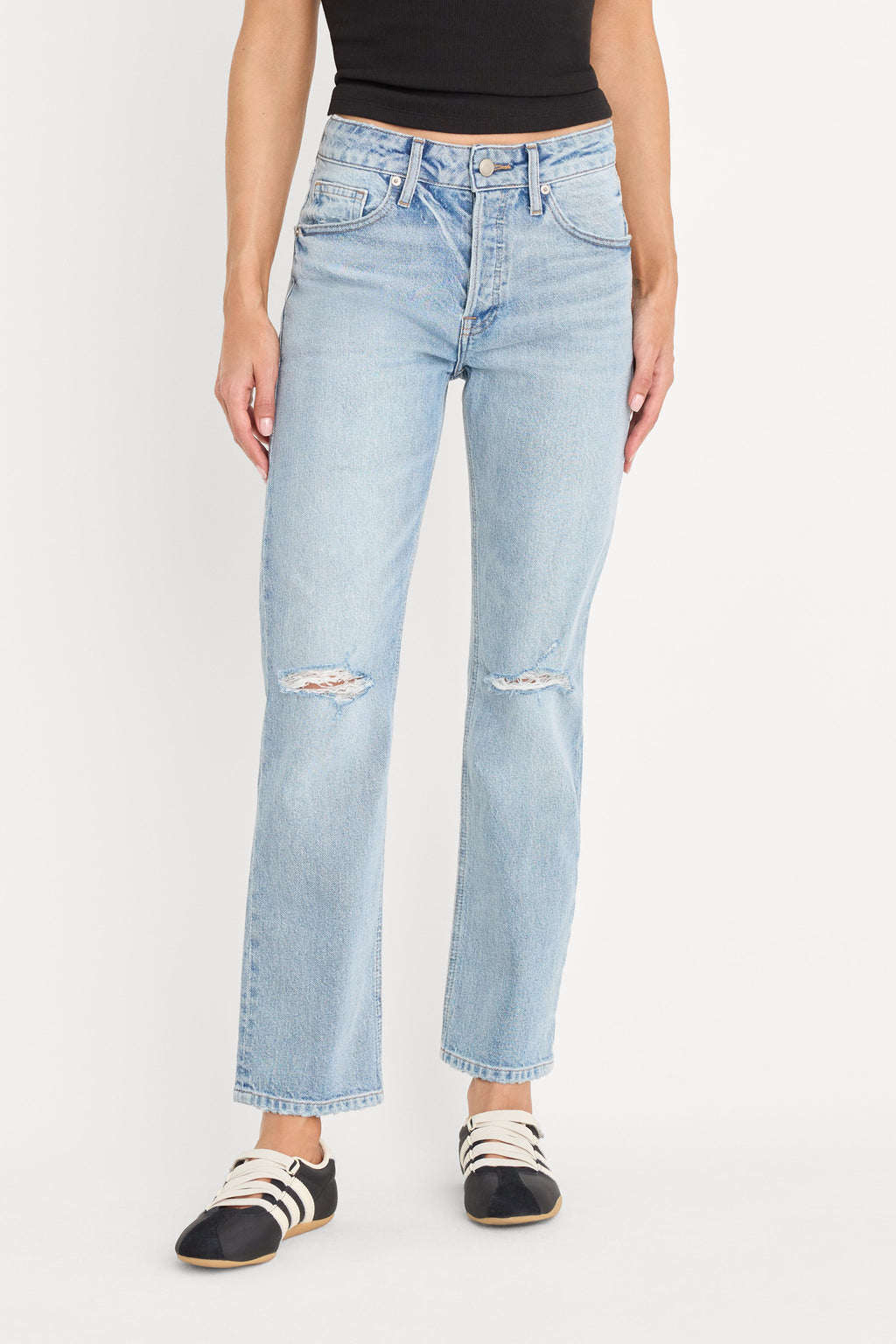 Premium VINTAGE STRAIGHT ANKLE JEANS INDIGO1252