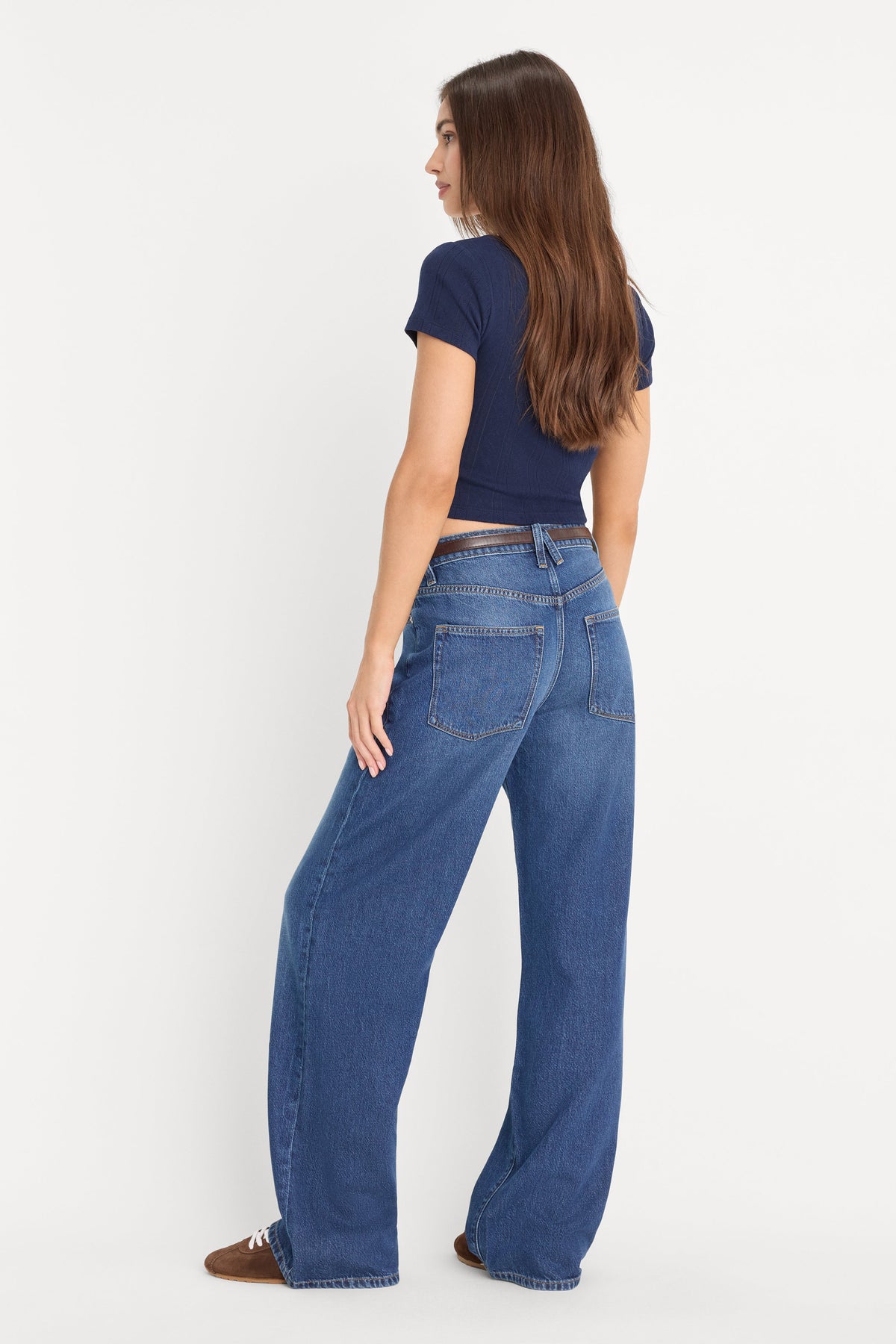 Premium WEIGHTLESS WIDE JEANS INDIGO1258