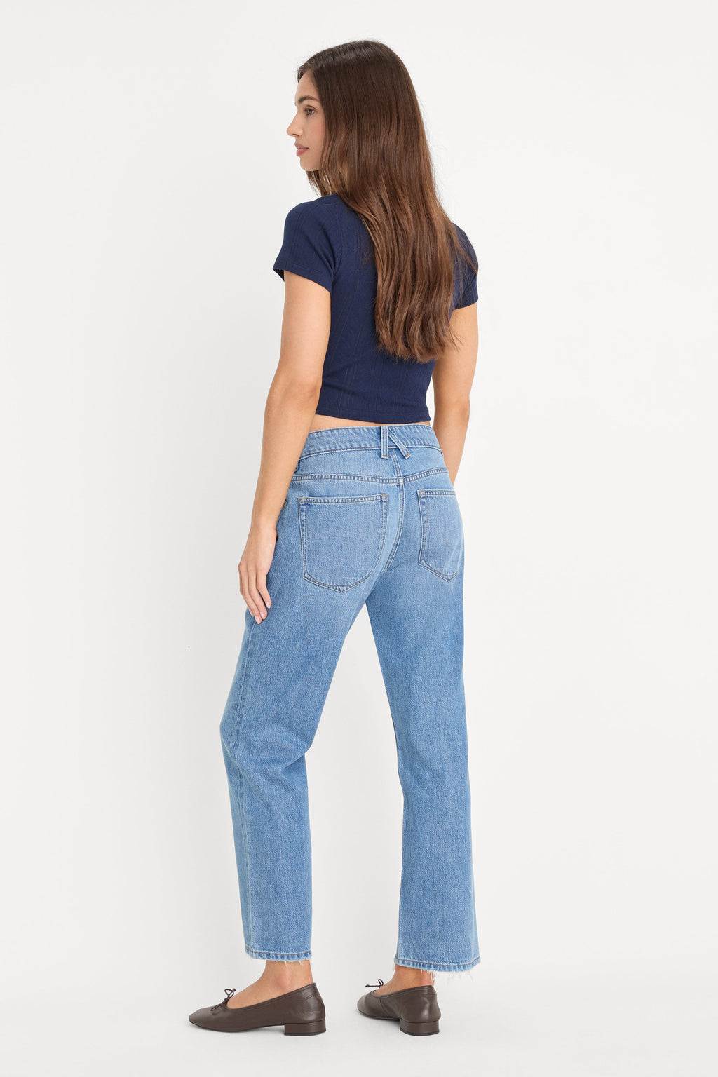 Premium WEIGHTLESS BOYFRIEND JEANS INDIGO961