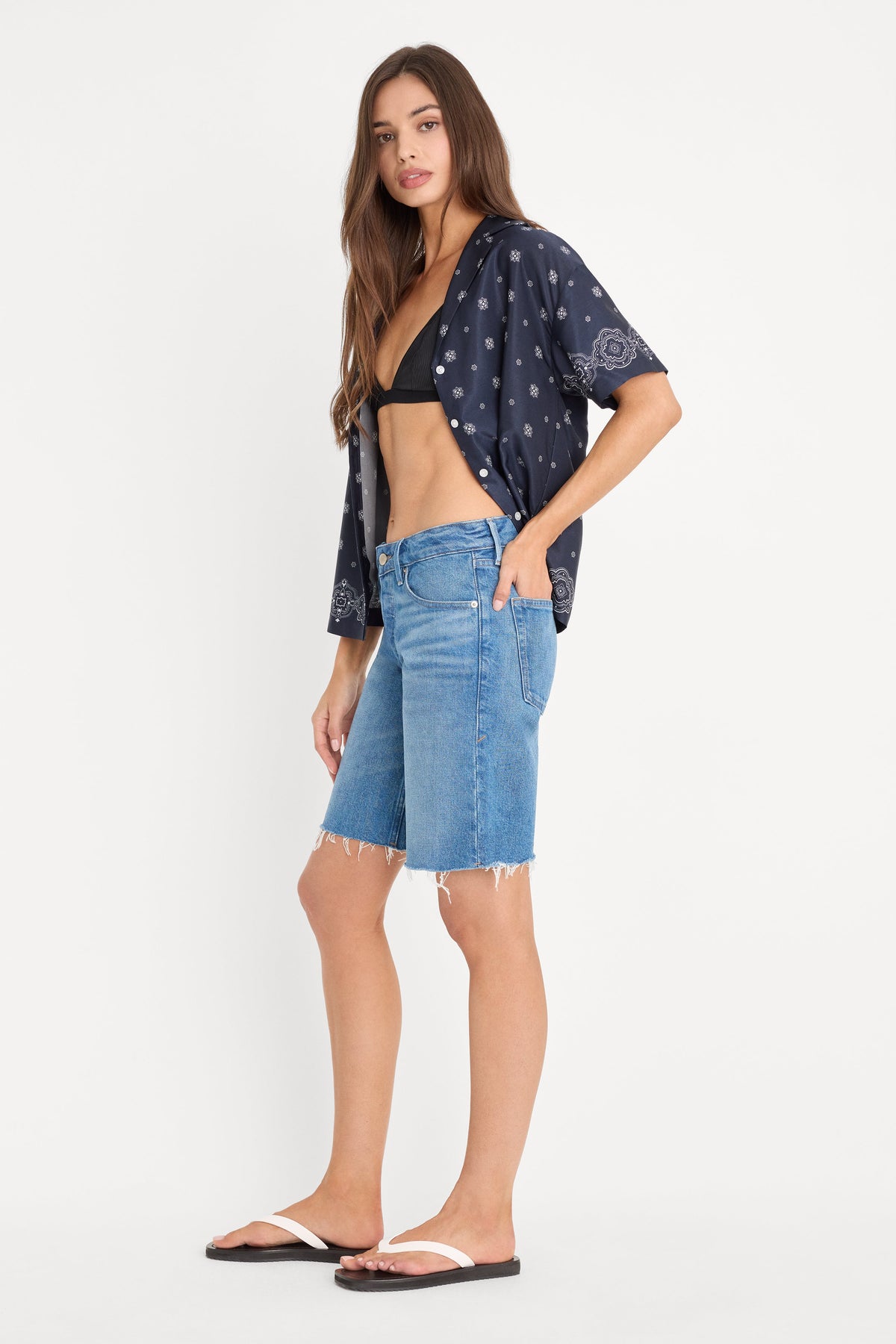 Premium VINTAGE BERMUDA SHORTS INDIGO1387