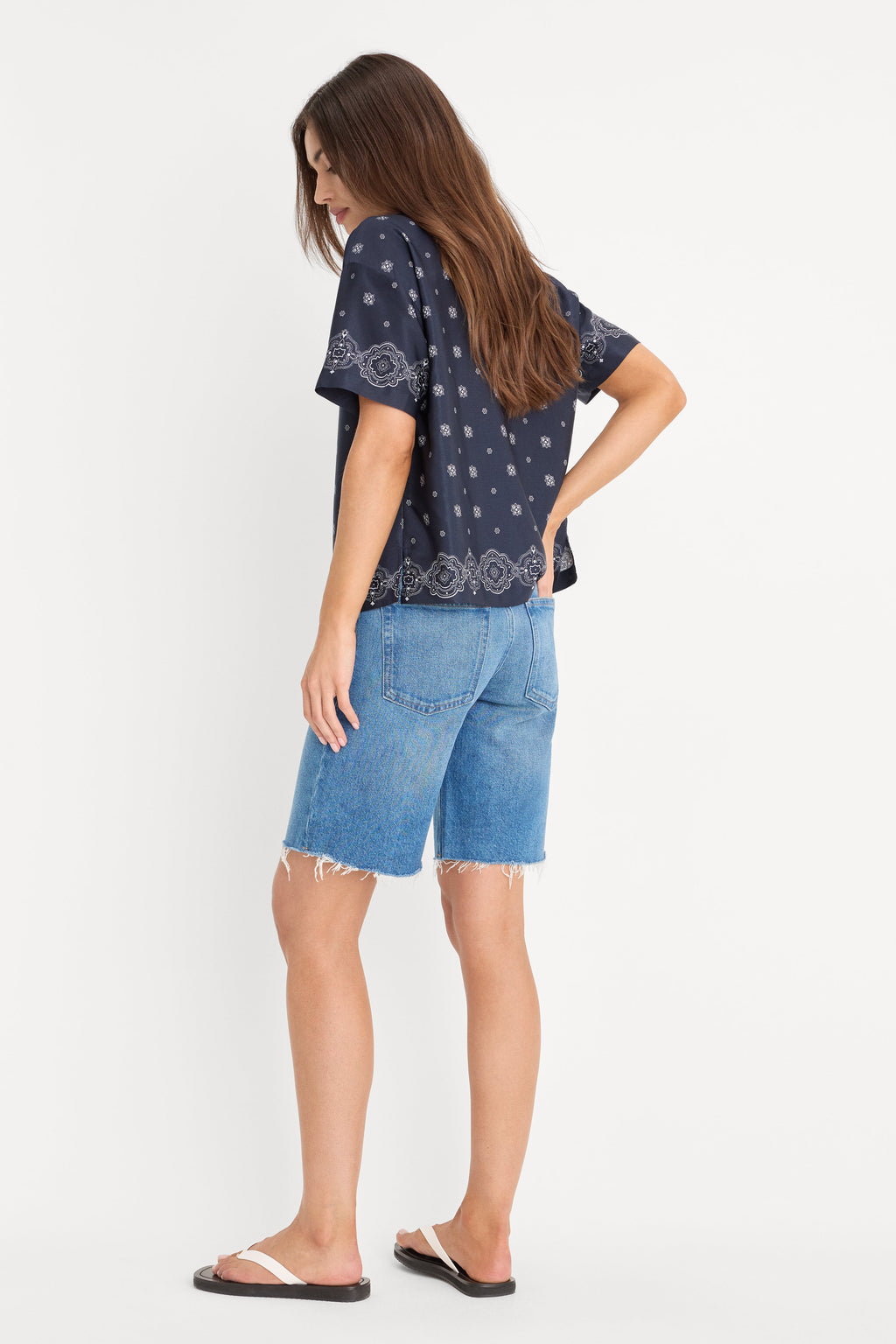 Premium VINTAGE BERMUDA SHORTS INDIGO1387