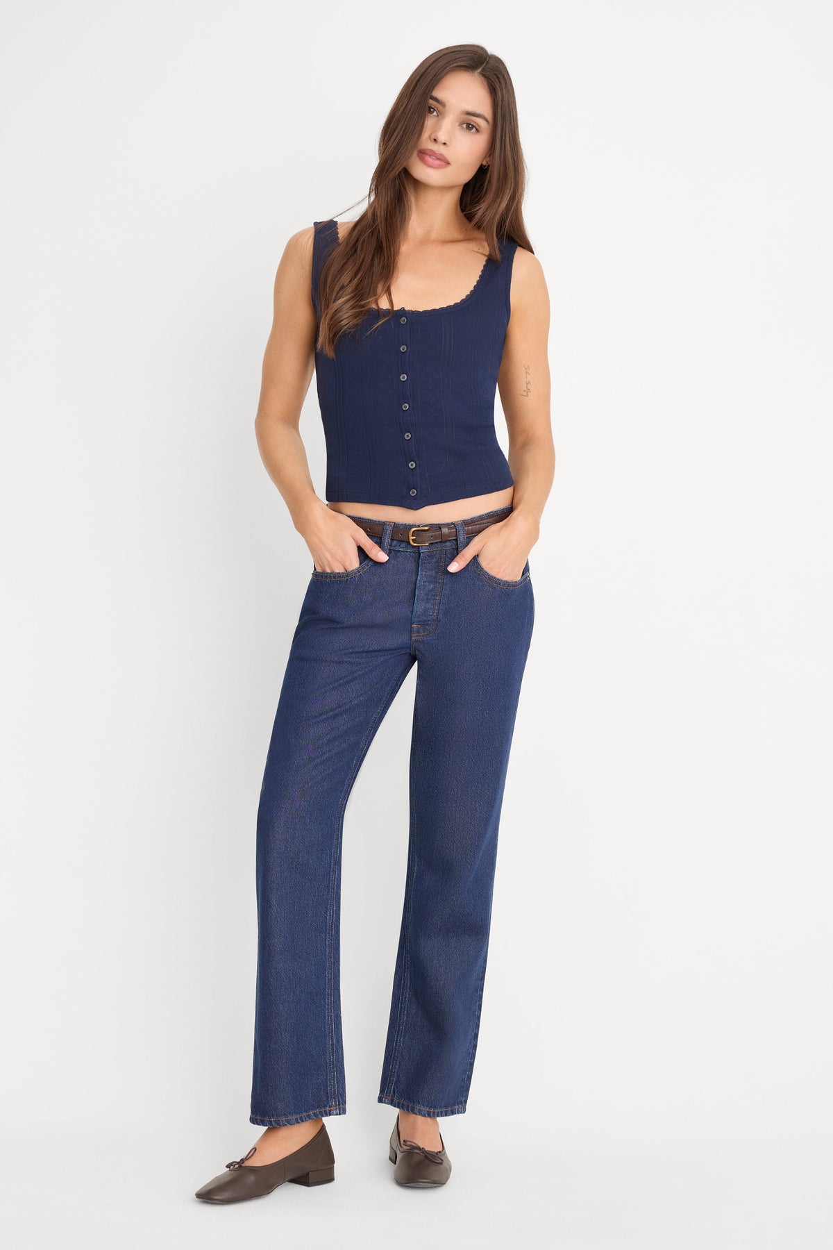 Premium WEIGHTLESS BOYFRIEND JEANS INDIGO