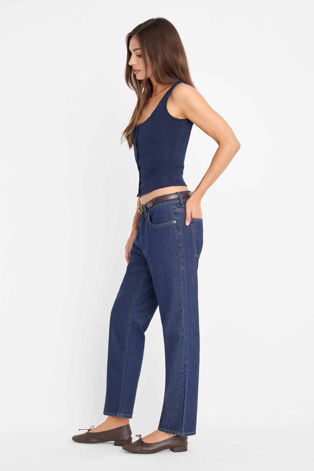Premium WEIGHTLESS BOYFRIEND JEANS INDIGO