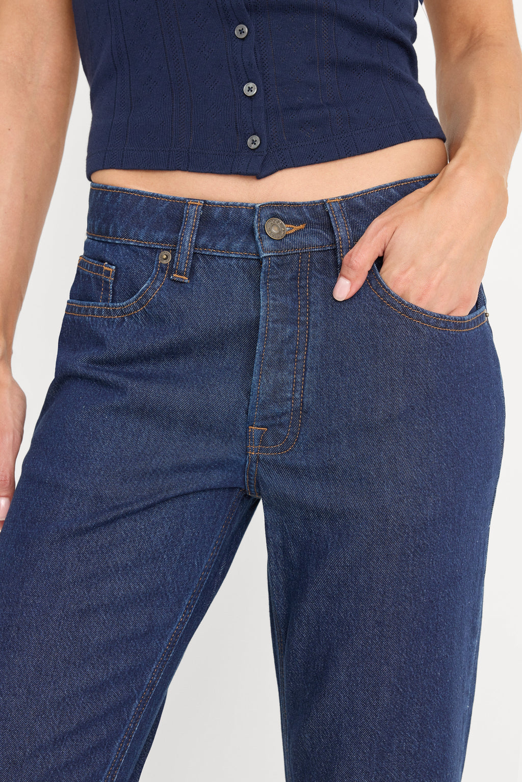 Premium WEIGHTLESS BOYFRIEND JEANS INDIGO